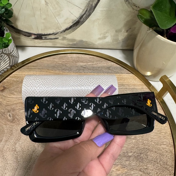 SALE❤️JIMMY CHOO Square monogram sunglasses ✨ - Picture 14 of 15